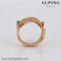 14662 xuping joyería al por mayor 18k anillo de lujo chapado en oro para las mujeres